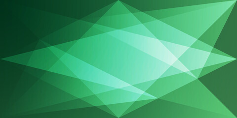 Obraz premium abstract simple green background with white transparent layers