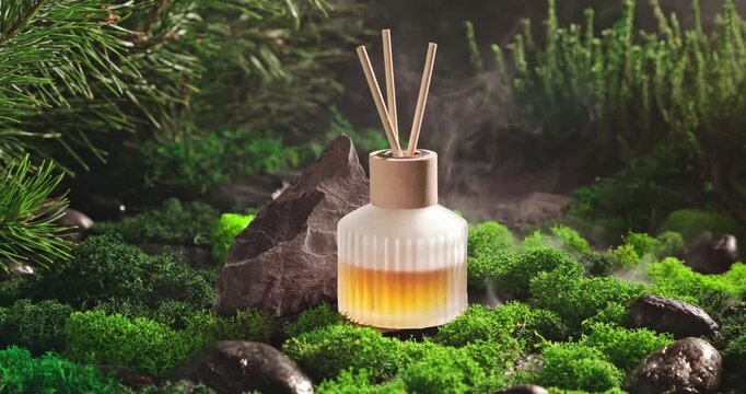 Unique fragrance diffuser as the scent of damp forest.