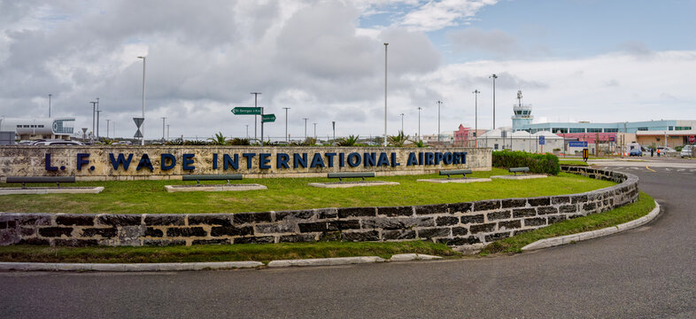 St.George's, Bermuda - April 19, 2026: L.F. Wade International Airport, owned by the Government of Bermuda, is managed and operated by Bermuda Skyport Corporation Limited.