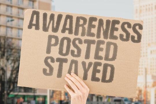 "Awareness Posted Stayed" Raising online awareness without follow-through leaves problems unchanged. ONLINE. AWARENESS. FOLLOW. UNDERLYING. UNCHANGED.