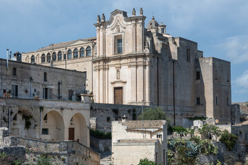 Obraz premium The Old town of Matera, Basilicata Region, Italy