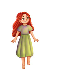 little girl with red hair 