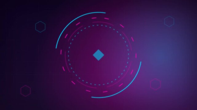 Futuristic Technology Background Animation.