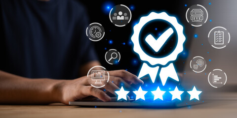 A quality assurance manager ensures certification standards, compliance validation, performance excellence, trust building, process control, risk management, and global quality consistency. © Images for you