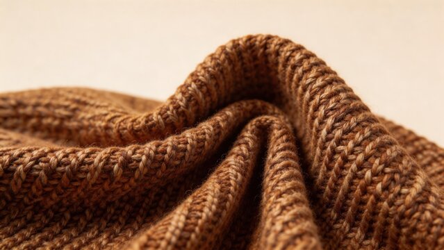 Closeup of knitted fabric texture