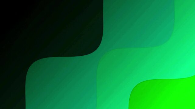 Green background with smooth abstract fluid morphing waves moving gently in a continuous loop.
