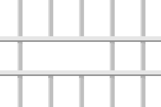 Prison bars or jail cell bars vector illustration