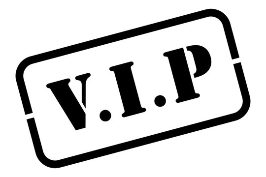 VIP black rubber stamp vector illustration
