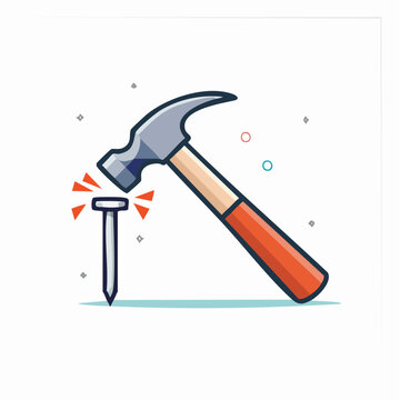 Hammer hitting a nail