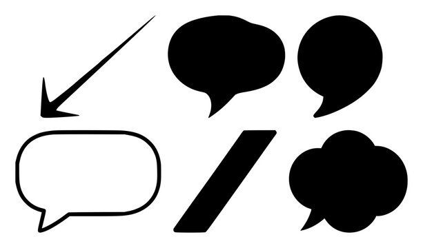 Language translation icon set with solid black icon on white background featuring translation, linguistics, communication with Unicode symbols and language flags