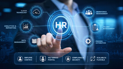 Fototapeta premium Digital Transformation in Human Resources
