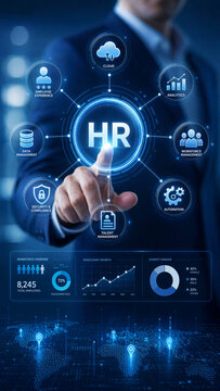 HR Digital Interface Business Concept