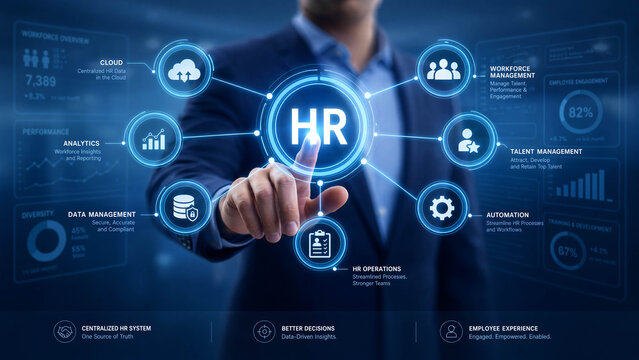 HR Technology Business Digital Interface