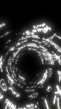 glowing fluorescent mathematics MATH meme overlay animation in layered algebra handwritten on chalkboard