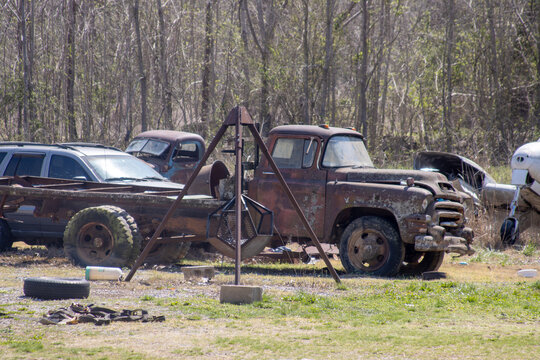 old rusty truck