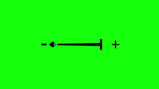 animated in volume increase screen. sound button, speaker sign