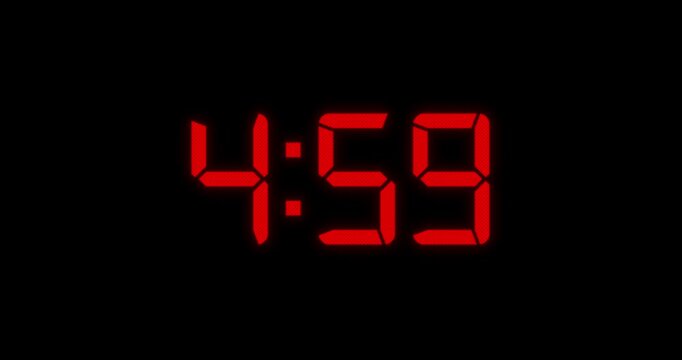 5am Alarm Red Digital