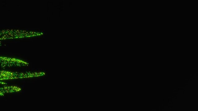 Marijuana leaf animation particle