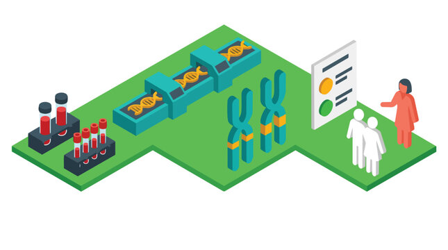 Genetics Laboratory with Dna Sequencing and Genetic Analysis