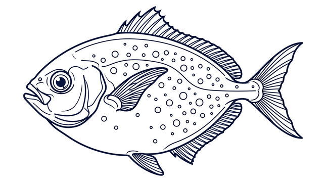 Illustration of a Spotted Fish
