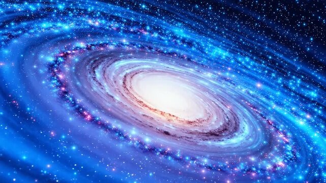 A vibrant spiral galaxy, a celestial wonder teeming with stars and nebulae