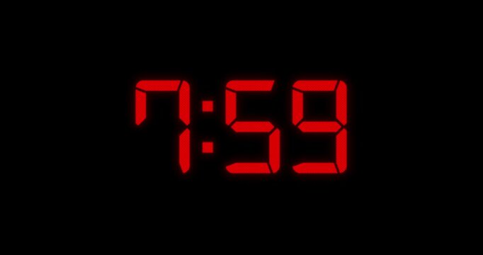 8am Alarm Red Digital