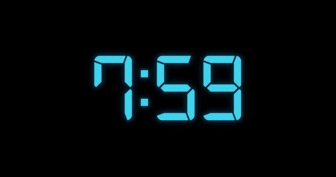 8am Alarm Blue Digital