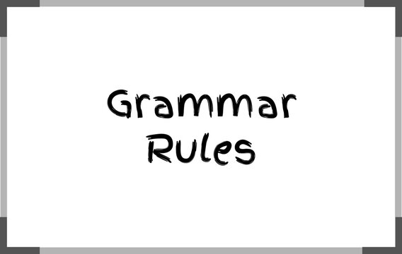 Grammar Rules