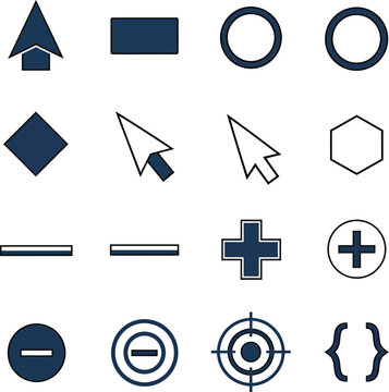 Dark blue minus sign icon for removal or subtraction isolated vector graphic.