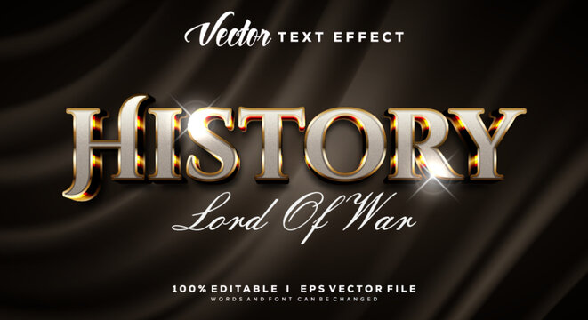 history lord of war 3d text effects Editable