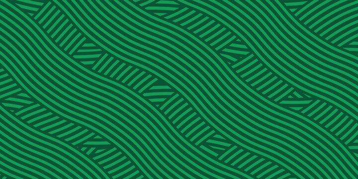 farm green banner, organic abstract background with fields. wavy green lines, natural organic products. ecology background. striped farmer green Pattern