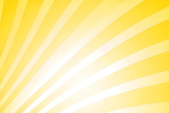 Abstract Yellow Sunburst Background with Bright Radial Beams and Retro Stripes Design