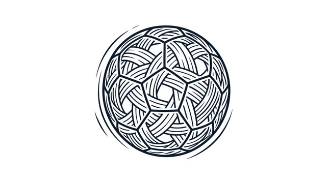 Sepak Takraw Ball Drawing - Traditional Asian Sport Equipment