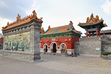 Obraz premium Houtu Temple in Jiexiu, Jinzhong City, Shanxi Province, China