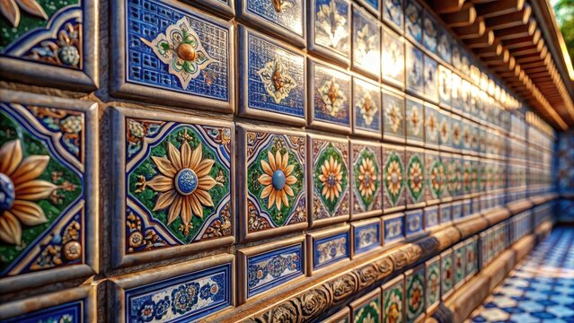Mino ware tile