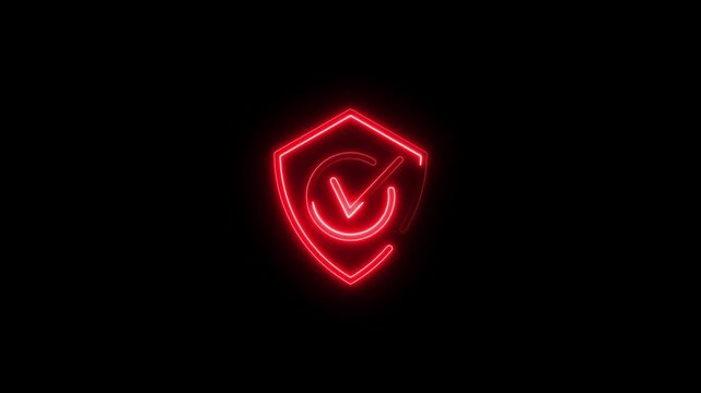 Neon health test icon animation.