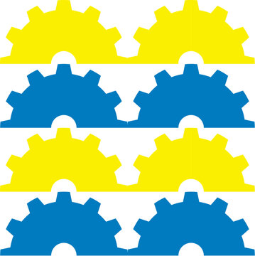 Gear illustration for poster pattern and post content for mechanical engineering