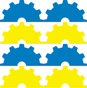 Gear illustration for poster pattern and post content for mechanical engineering