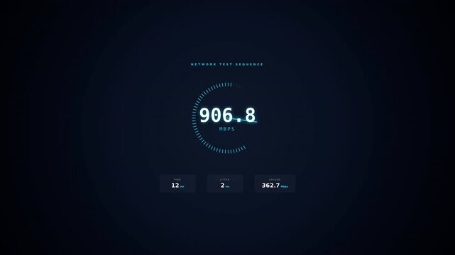 Digital speedometer display showing 850.0 km/h with a dark background, featuring a semi-circular gauge, numeric indicators, and a sleek interface