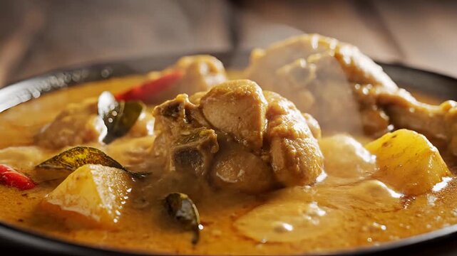 Delicious Chicken Curry with Potatoes and Spices 1.