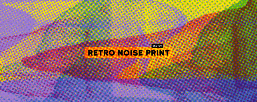 Violet yellow risograph stamp printing background with halftone texture. High volume photocopy and printing effect. Colorful digital screen printmaking bg. Hand drawn overlay risograph mix media.