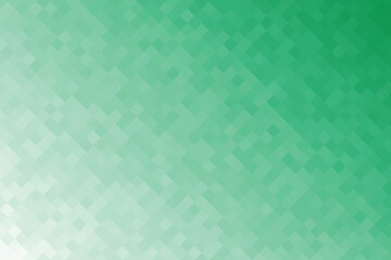 Fototapeta premium Gradient of teal and mint green squares, geometric pixelated background, pattern abstract texture