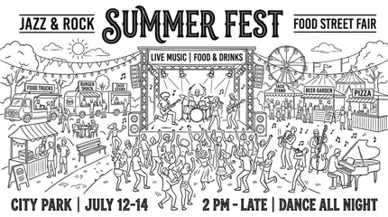 Summer Fest: Live Music, Food & Drinks, Street Fair, Concert, Outdoor Festival © aisyah