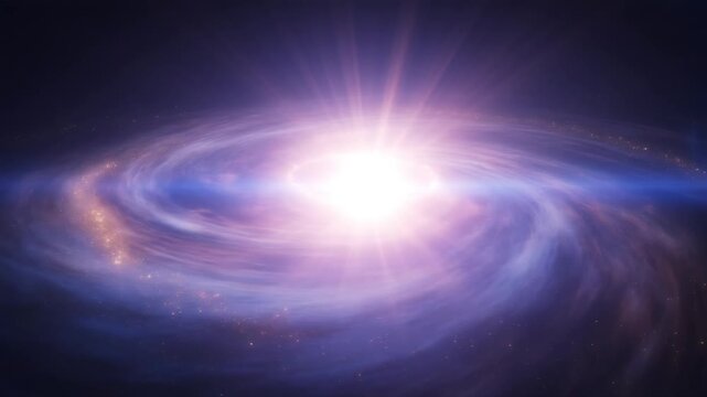 Galactic Core with Intense Light Radiation in Space Galaxy and Cosmic Energy Background