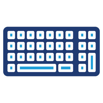 Keyboard solid color icon