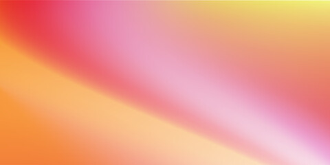 Cheerful and bright gradient background with a blend of orange, yellow, and pink. Ideal for summer or travel themes. © Sofia Rohimah