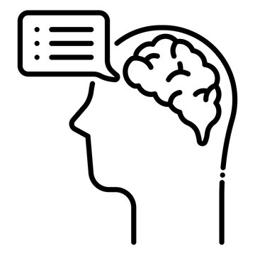 Candidate brain and skills assessment icon