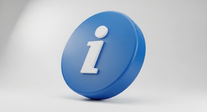 A Professional 3d Render Of A Blue Information Ico 270 Gigapixel Standard V2 4x