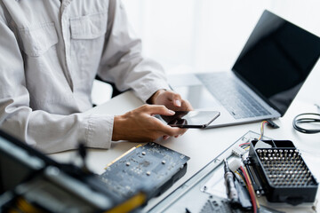 IT Engineer installing Hardware Equipment Development Facility Engineer  Maintenance computer...
