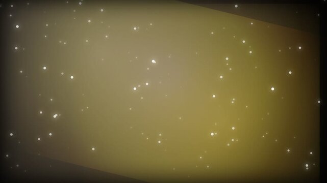 Abstract gold background with white floating light particles